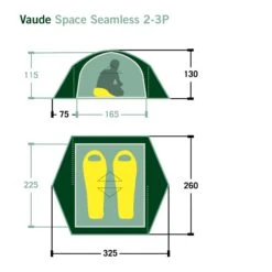 VAUDE SPACE SEAMLESS 2-3P - Kuppelzelt -Outdoor Ausrüstungs Geschäft 5637736449 dvmemuc space seamless 23p vaude 24