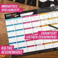 STADT LAND VOLLPFOSTEN - PICASSO EDITION - Reisespiel -Outdoor Ausrüstungs Geschäft 5637956208 d stadt land vollpfosten picasso edition denkriesen 24